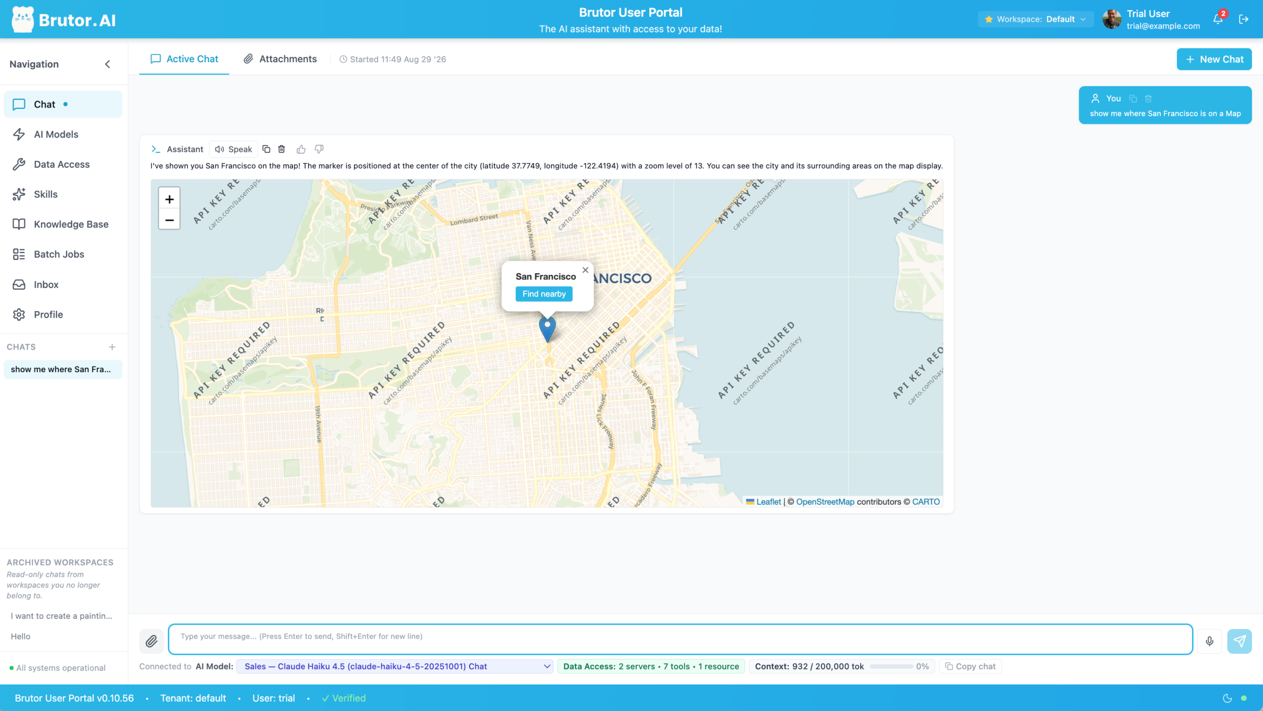 Brutor Portal, a governed AI workspace for teams