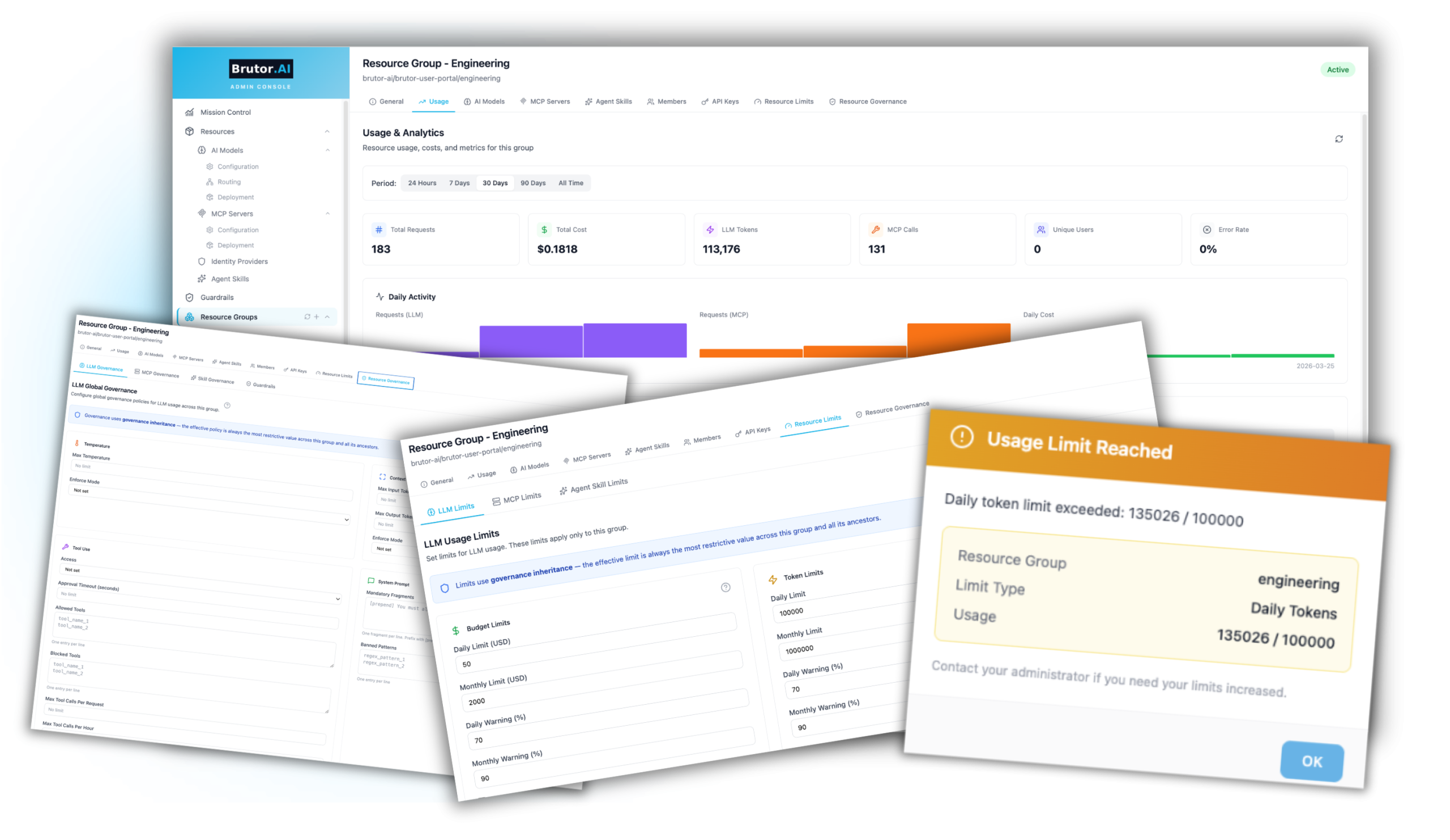 Brutor AI Platform — Real-time governance