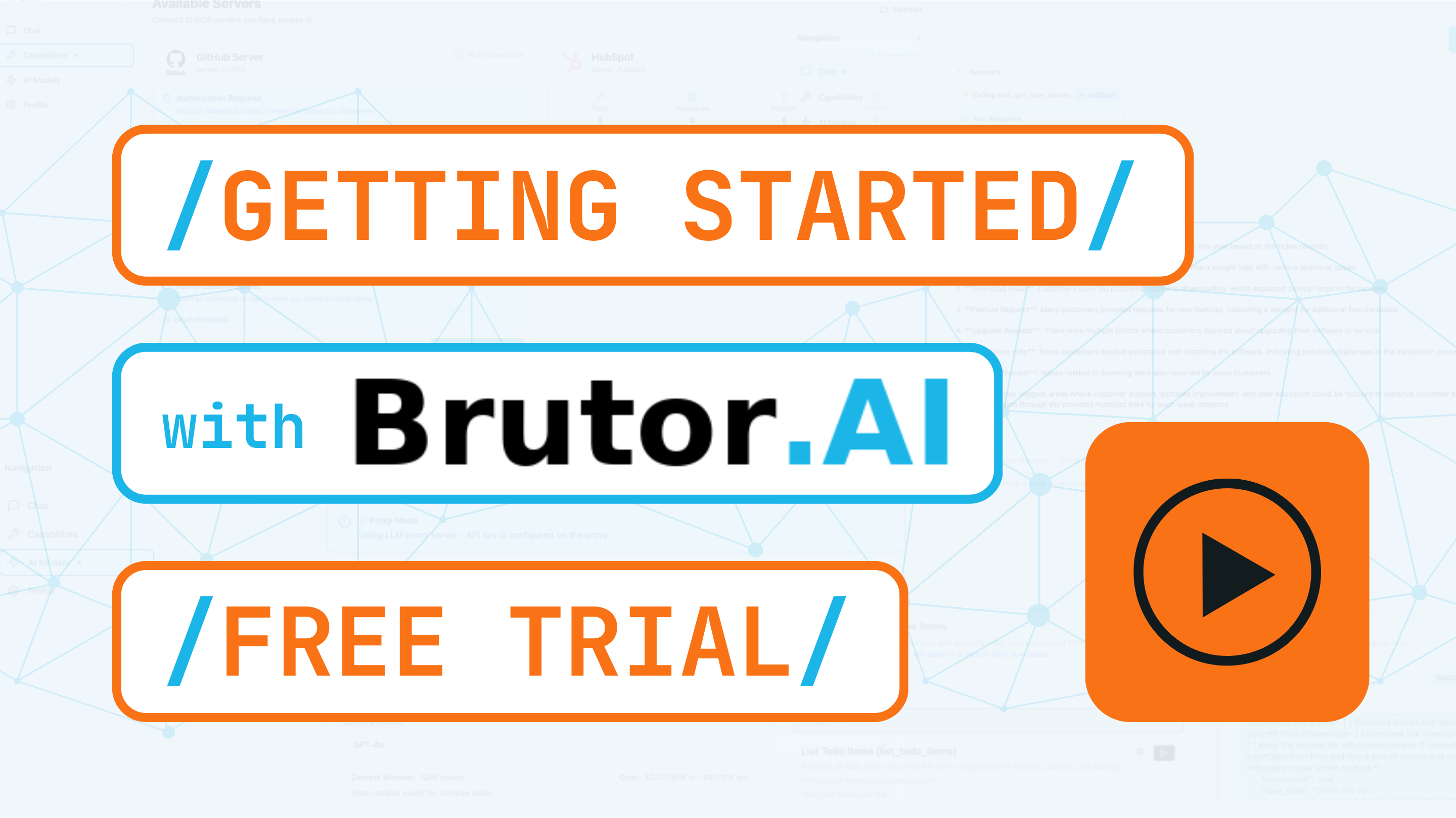 Getting started with the Brutor online trial